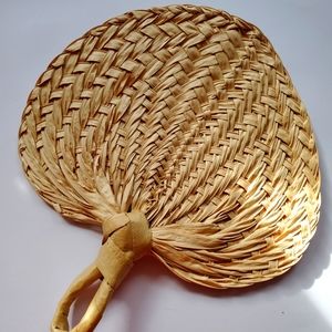 Vintage Woven fan decoration